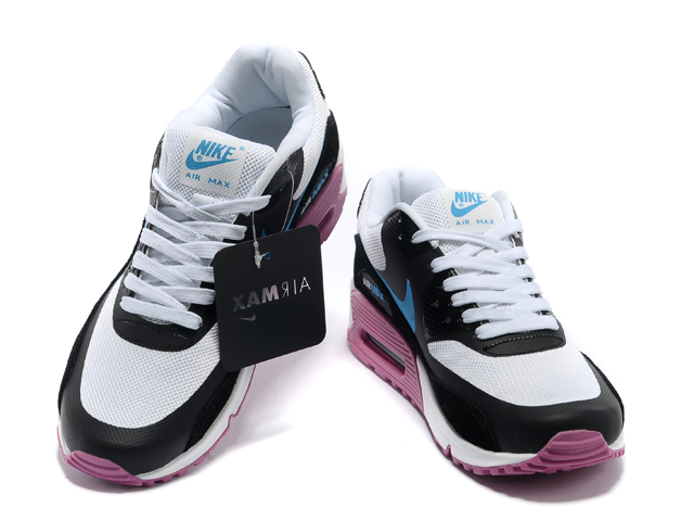 Nike Air Max Shoes Womens Black/White/Blue Online